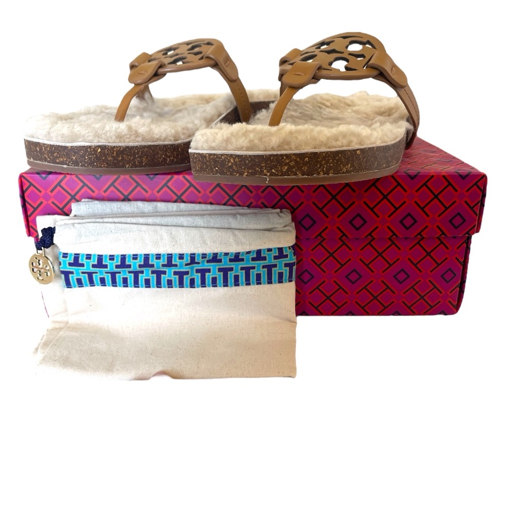 Tory Burch Tan Braided Sandals with Cushioned Footbed